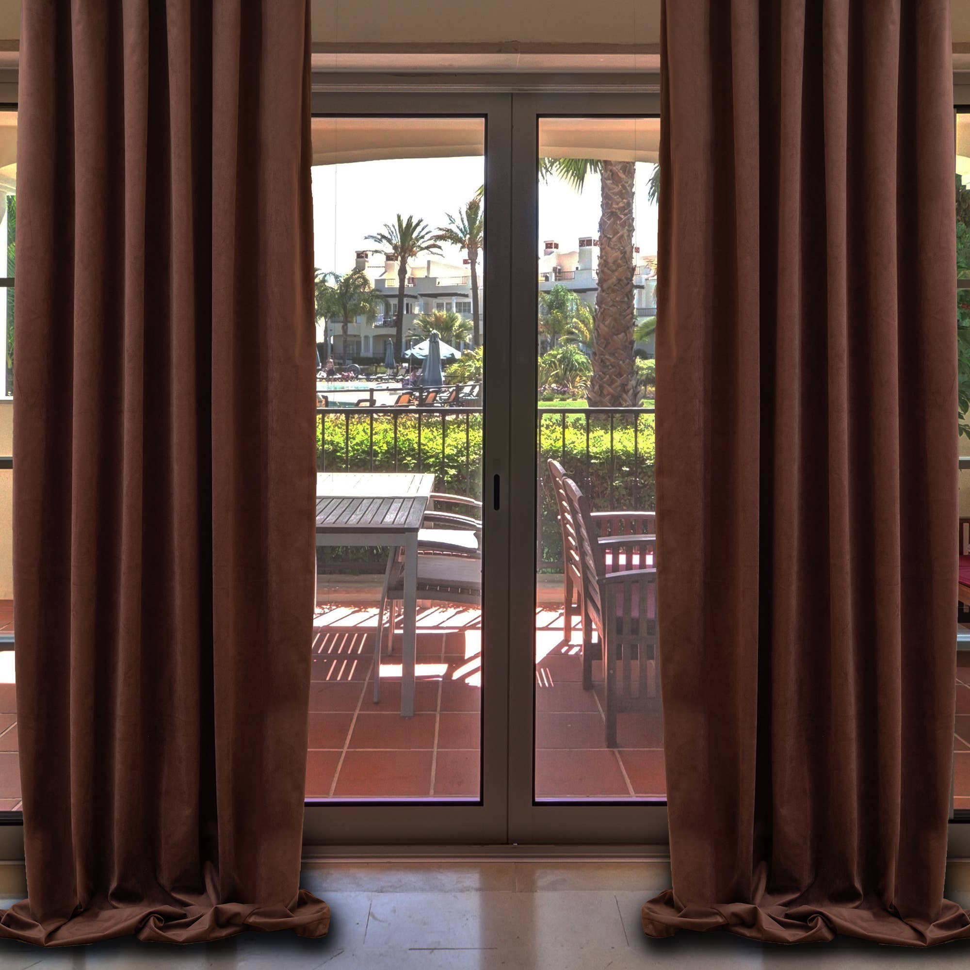 CASASRO – wholesale Curtain – CASASRO® Blackout Velvet Curtains | 7 Colour Options | 2 Panels 54” W x 95” D | Luxury Velvet Drapes | Height  Adjustable with Header Tape and Rod/Clip Attachable Top Pencil Pleat | 6