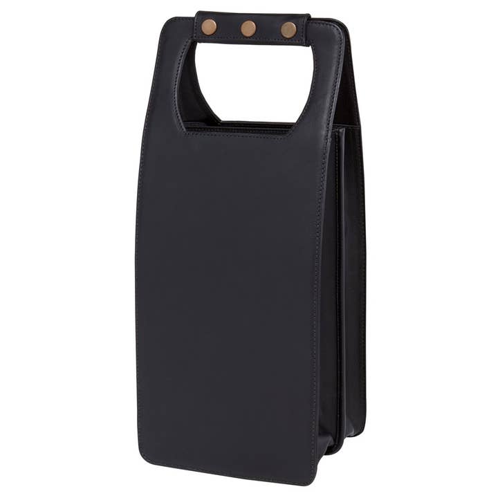 Porte-bouteilles en cuir pour quatre bouteilles pour la vente par Clava Leathergoods and Accessories