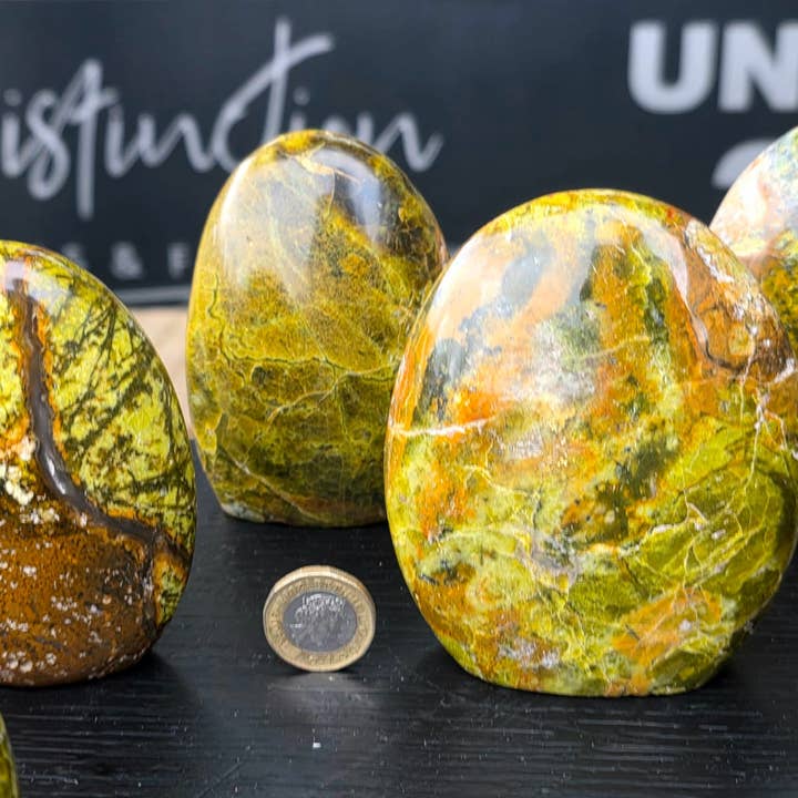 Large Green Opal Freeform 300-450g for wholesale by Distinction Crystals