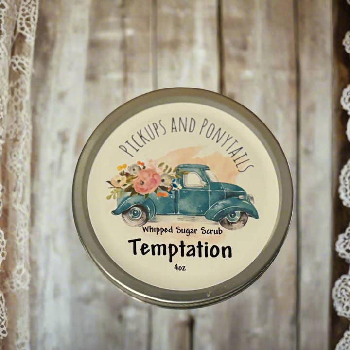 Gommage au Sucre Fouetté Tentation pour la vente par Pickups And Ponytails