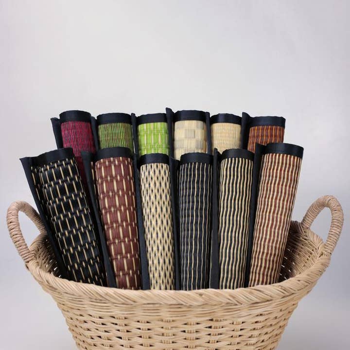 Tatami Mat Tabletop Linen Table Runner for wholesale by Baskets of Cambodia