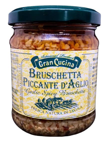 Spicy Garlic Bruschetta 180g for wholesale by TAB GREEN LINE SRL (Gran Cucina)