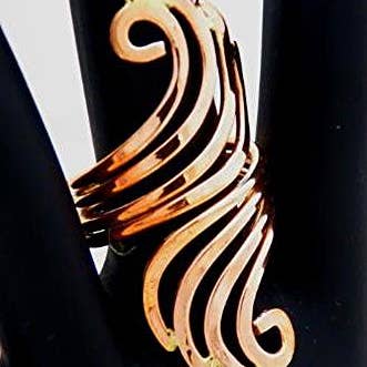 Hammered Pure Healing Copper Art Nouveau Statement Rings and other Purchase Wholesale nourriture automatique. Free Returns & Net 60 Terms on Faire trending on Faire.