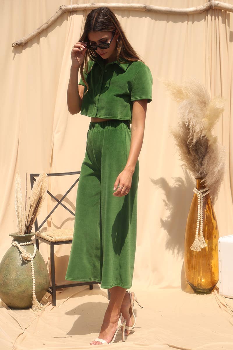 EMERALD JP6523 CAPRI PANT WITH ELASTIC WAISTBAND for wholesale on Faire5