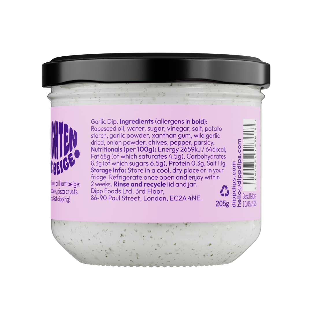 dipp – wholesale Dip – Dipp Wild Garlic & Chive Dip; No Artificial Preservatives1