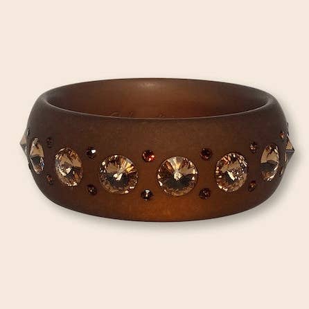 Bracelet Catania Maxi en marron pour la vente par Coloristers