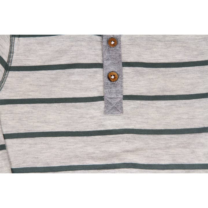 Bear Camp - Wholesale T-Shirt - Kids - Leo Long Sleeve Striped Henley - 2 colors Toddler & Boys