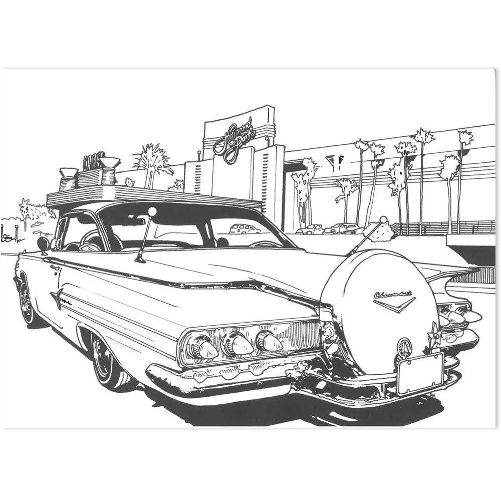 SCB - Wholesale Coloring Book - Adult - Lowrider Coloring Book4
