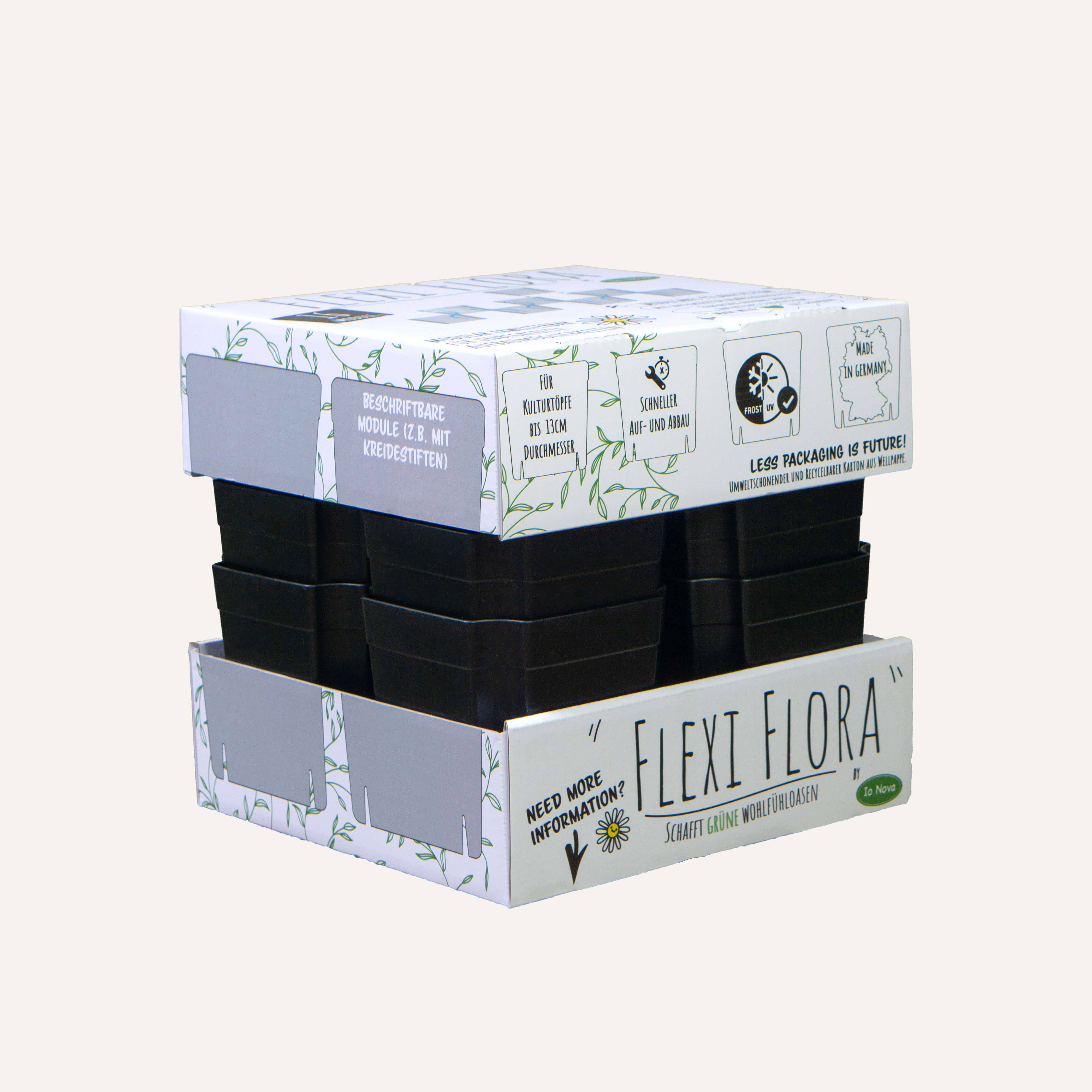 Io Nova – Großhandel Blumentopf – FlexiFlora – Modulares Pflanzsystem | 16er Set8