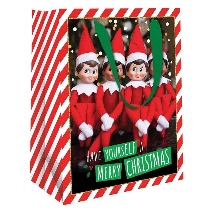 The Elf On The Shelf Christmas Large Gift Bag for wholesale by Danilo Promotions Ltd