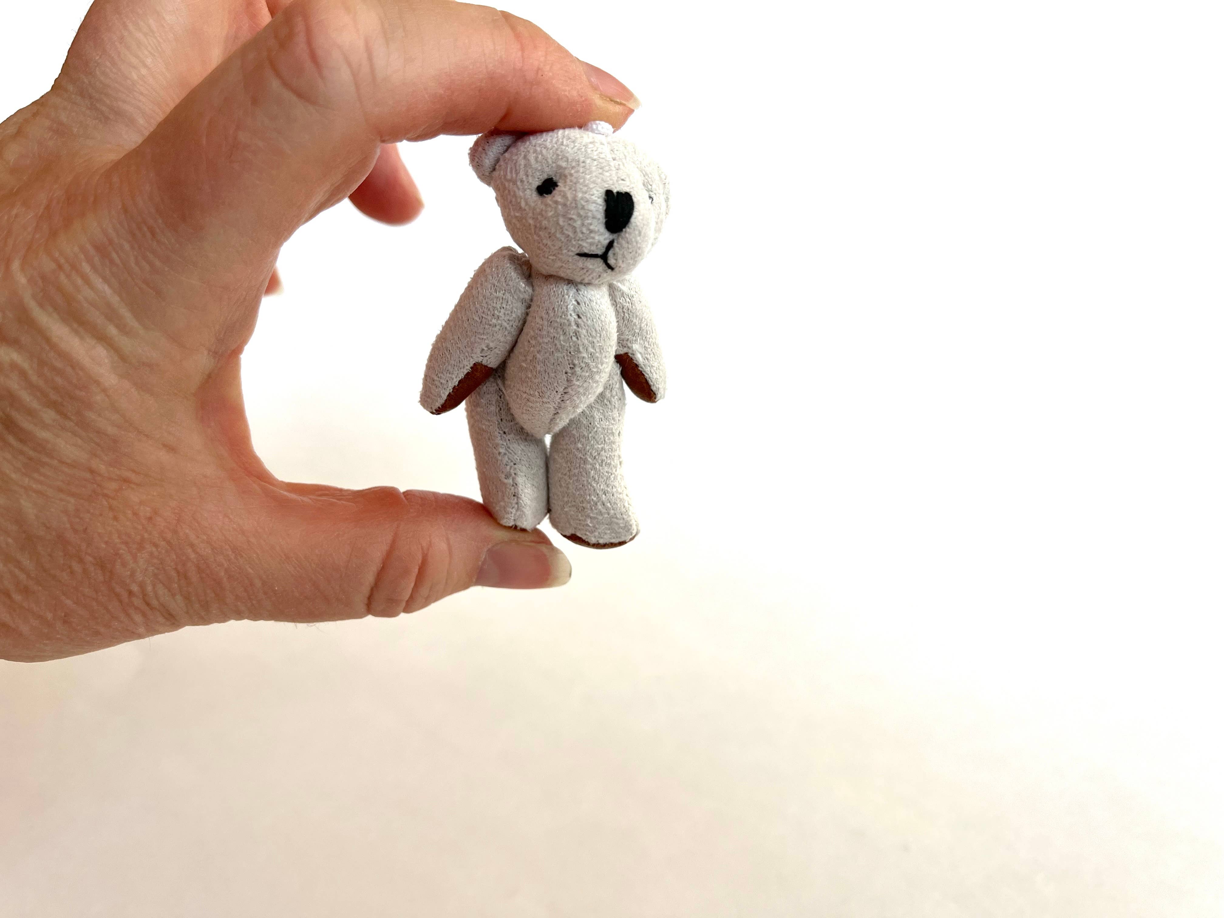 The Gifted Rat – wholesale Prydnad – Liten mocka läder nallebjörn hantverksprydnadsgåva (grädde)10