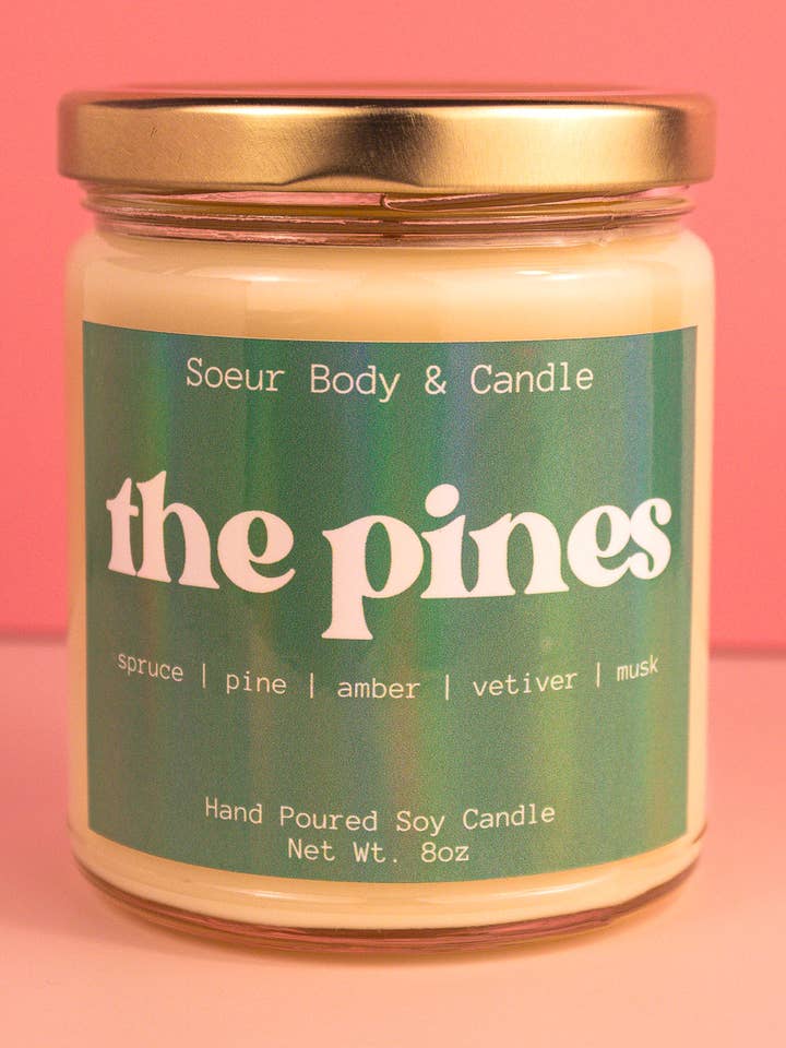 Vela de Soja Los Pinos para venta al por mayor de Soeur Body and Candle