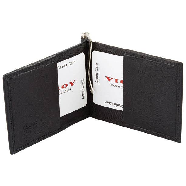 Læder 2-lomme Clip Pung - 815 for engroshandel hos Viceroy Leathers