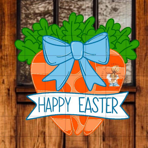 Carrots door hanger, Easter door hanger for wholesale by Nine Twenty Four Designs