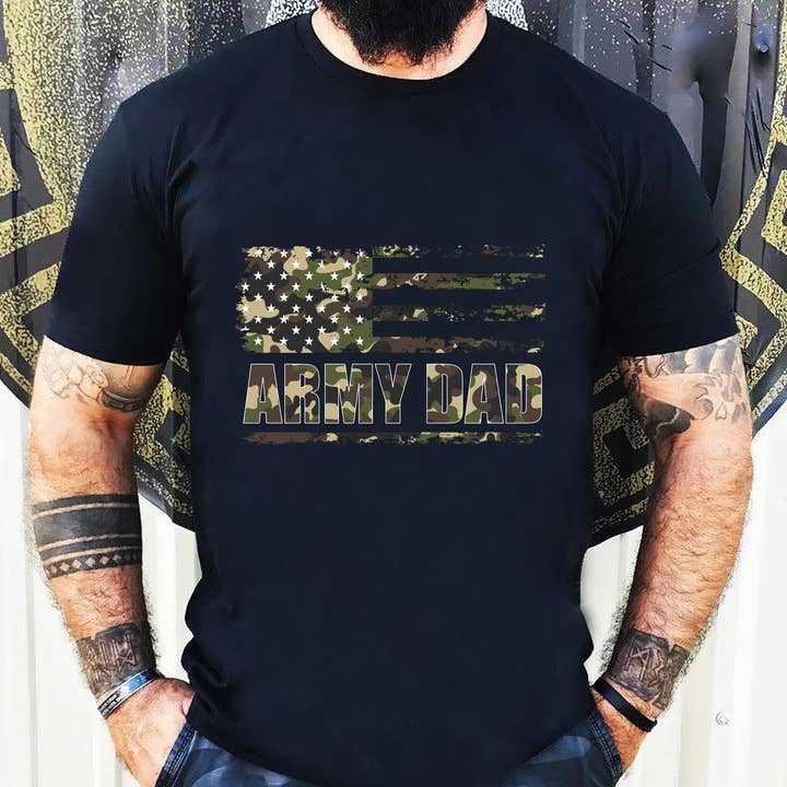 Chemise de papa de l'armée, chemise militaire, chemise de papa militaire, père héros pour la vente par EagleAceApparel