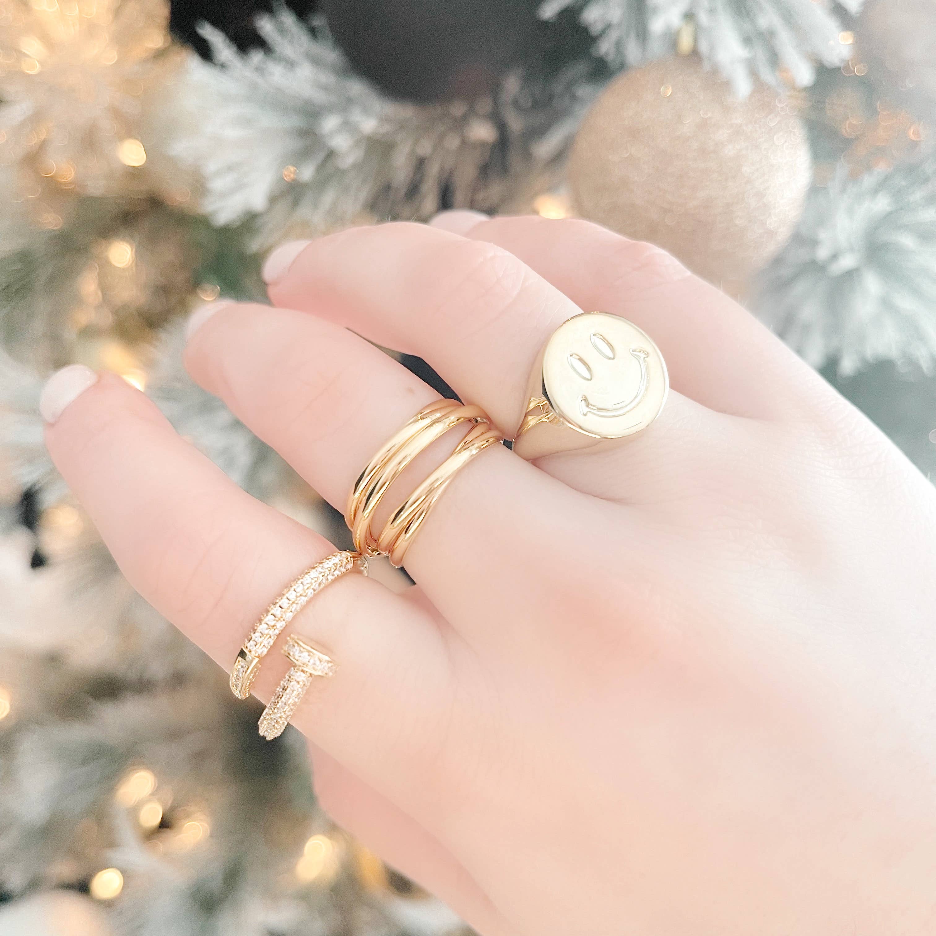 Wrapped. By Sav - Vendita all'ingrosso Anelli cocktail/statement - Anello Jumbo Happy2