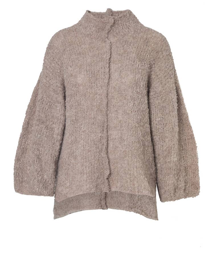 Vein High Neck Sweater for wholesale by Manifiesto