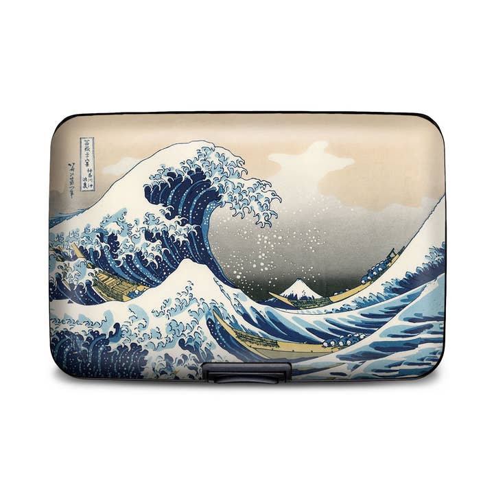 Hokusai - The Great Wave Armored Wallet for wholesale by Monarque