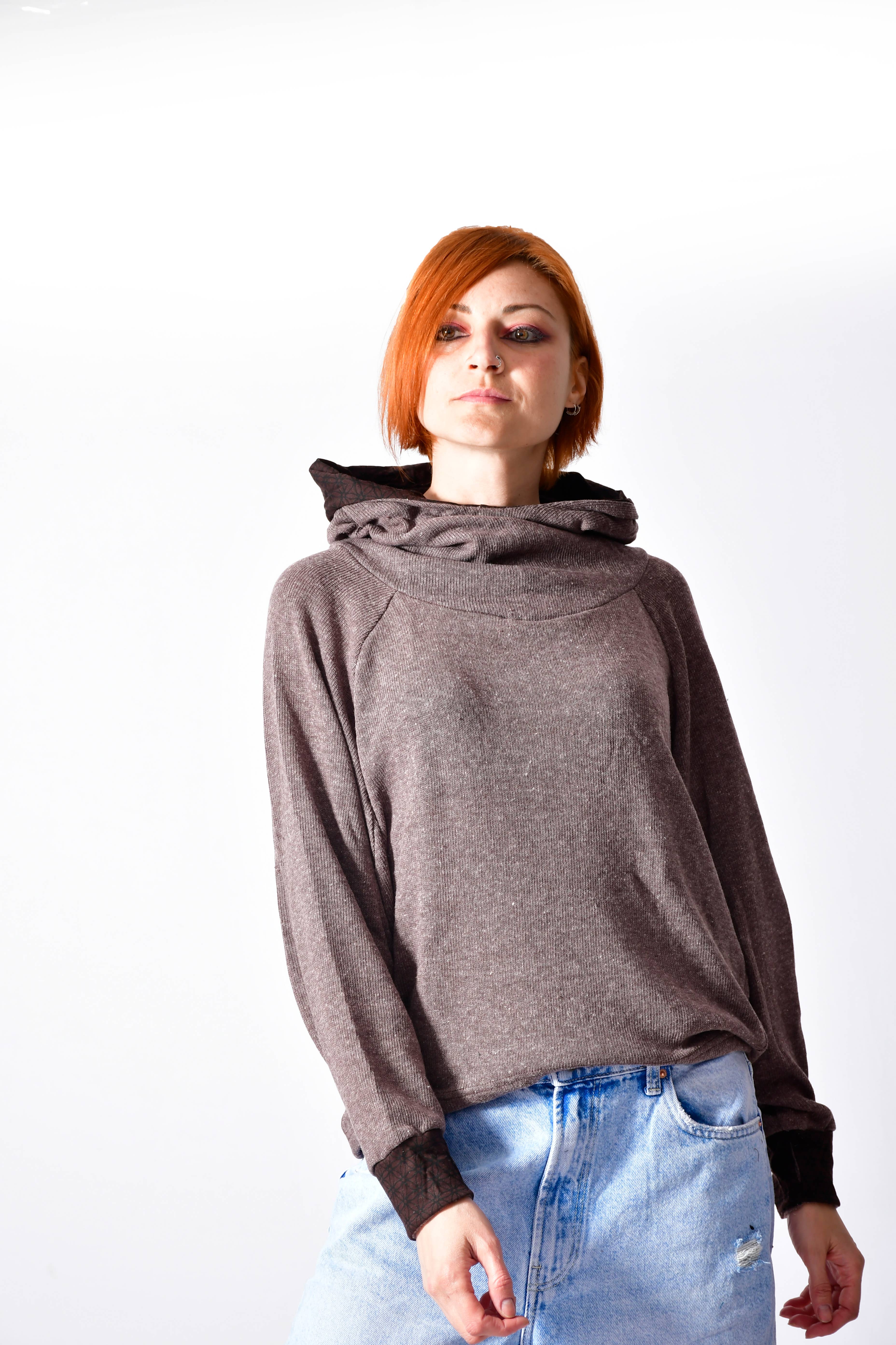 Humanity Centred Designs - Vente Sweat-shirt – femme - Sweatshirt d'hiver doux en tricot SoftKnit Cozy _J 1617