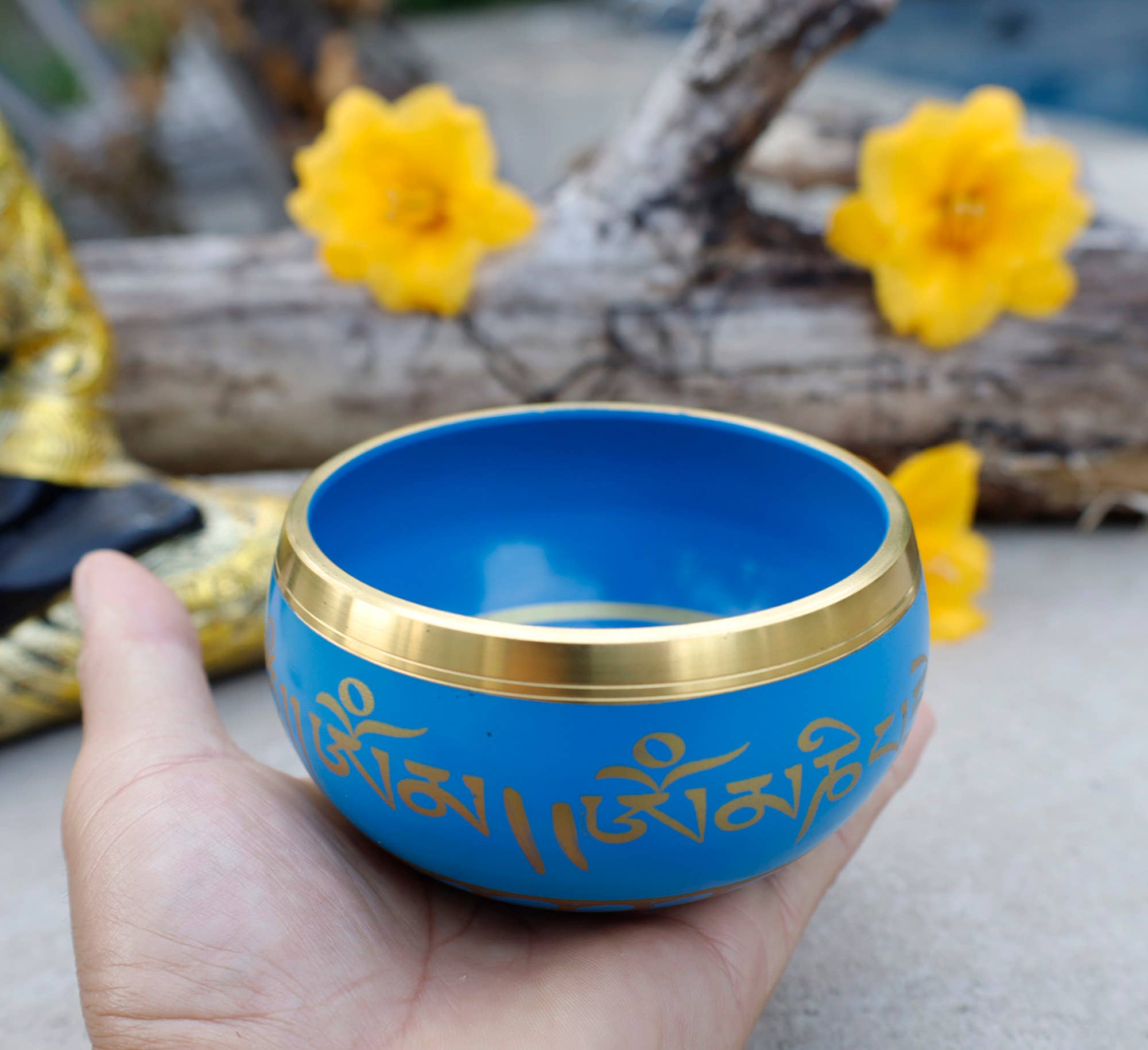 Lungta Imports - Wholesale Meditation Supplies - Tibetan Singing Bowl 8LS Complete Set For Meditation & Yoga11