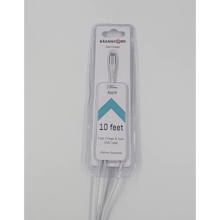 BASAN Cord - Wholesale Charging Cable - 10-Foot BÄ€SAN Cord Fishnet Cell Phone Cords