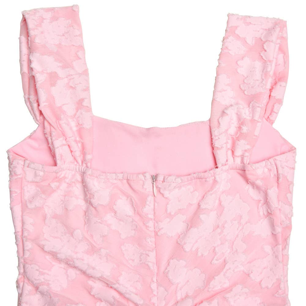 Rosa Clothing - Wholesale Dress - Women's - Ruffled lace slip floral jacquard maxi mermaid dress8