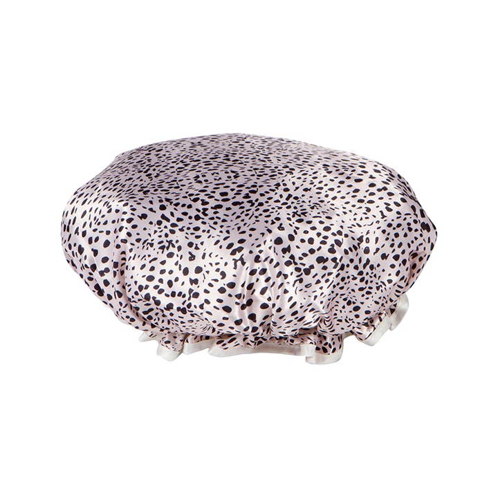 PINEAPPLE Beauty - Wholesale Showercap - CALA 69226 Cheetah Shower Cap & Hair Turban w/ Pouch - 6set2