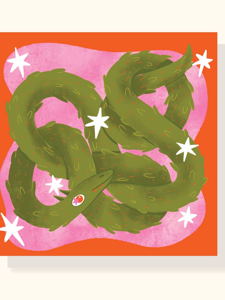 Druck des Drachen für den Großhandel von Lily Wenndt Illustration