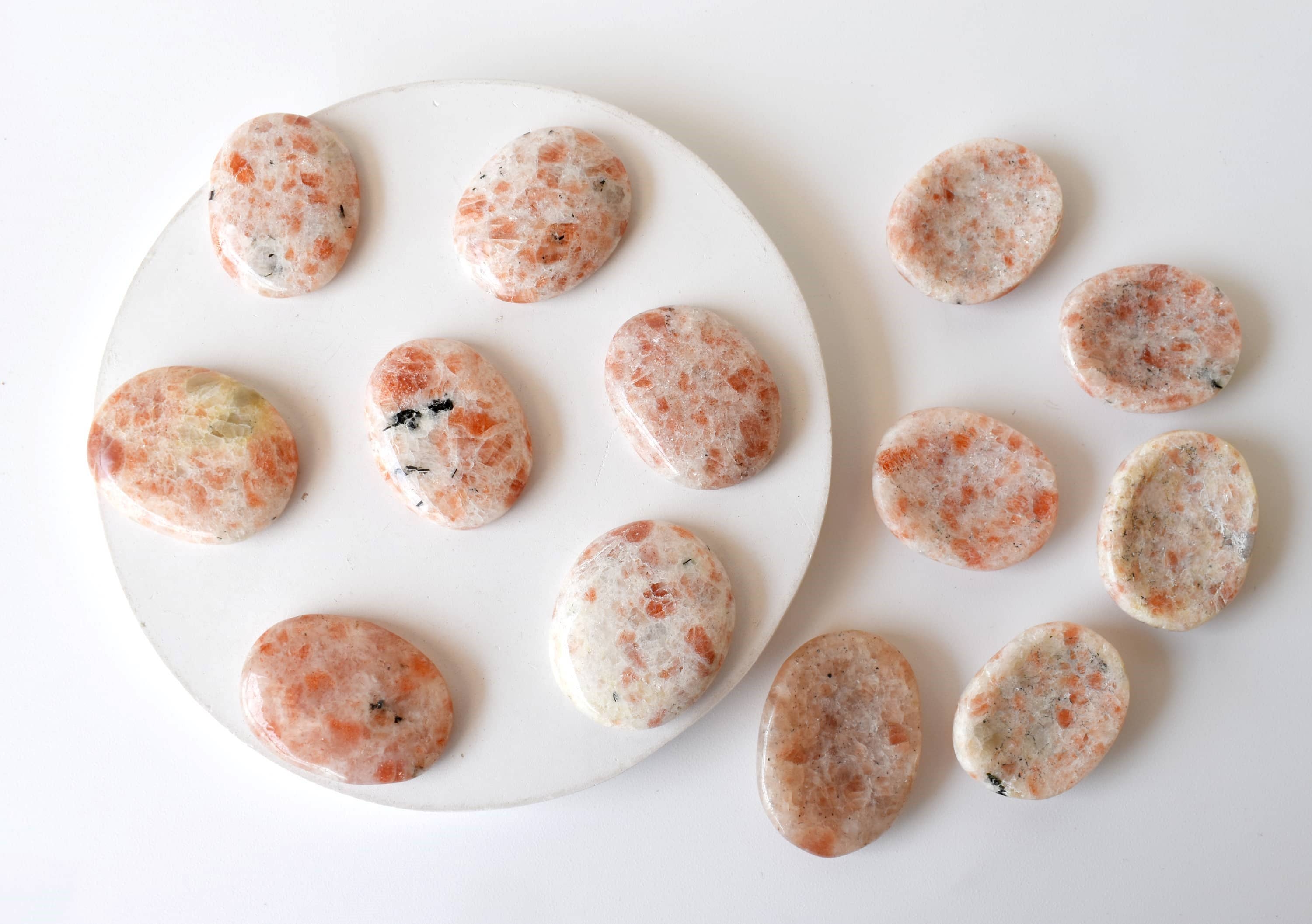 Soothing Crystals - Wholesale Spiritual Stone/Crystal - Sunstone Worry Stones, Pocket Crystal, Thumb Stones8