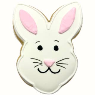 Face de lapin rose pour la vente par The Frosted Baker