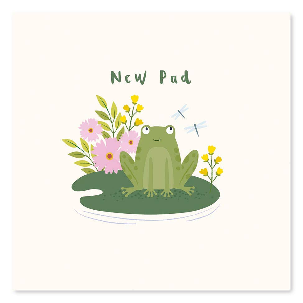 Klara Hawkins - Wholesale Congratulations Card - New Pad Frog New Home card1