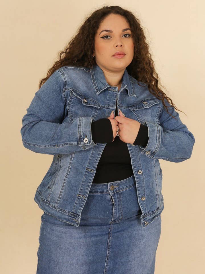 G Smack Stretch-Jeansjacke mit Used-Detail für den Großhandel von DenimVista