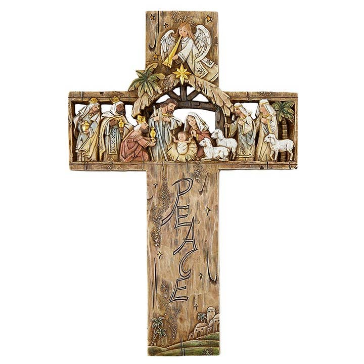 Adoration Magi Cross for wholesale by Christian Brands Catholic