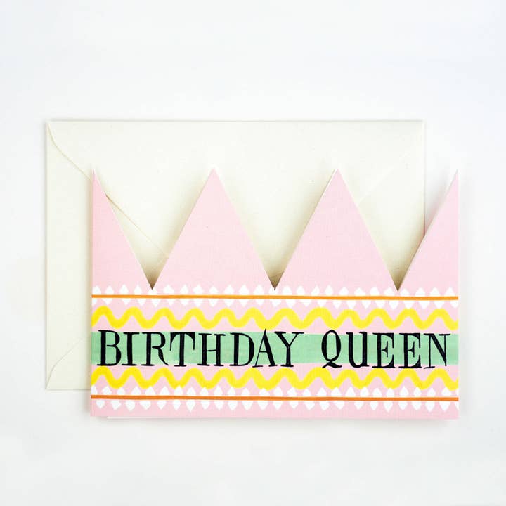 Birthday Queen Party Hat Card for wholesale by Hadley