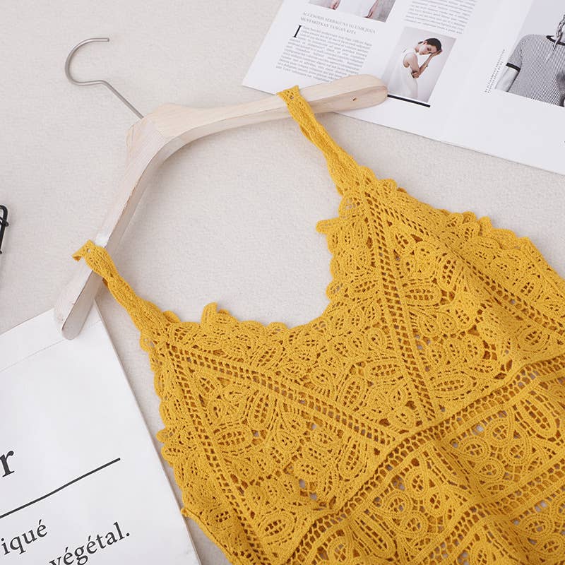 Hope & Sunshine - Wholesale Swim Cover Up - Women's - Lace Crochet Cover-up Top Tank8