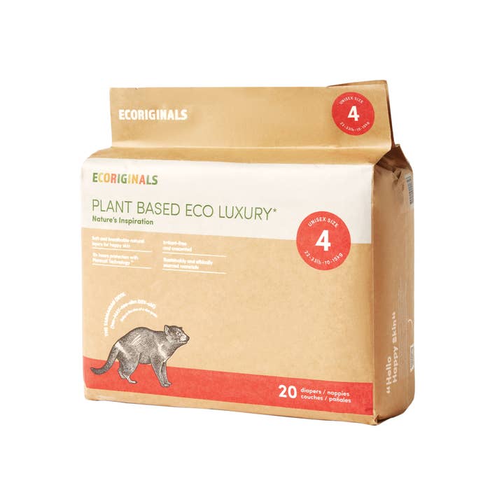 Ecoriginals - Wholesale Nappy (cloth) – Baby - 1 Case (6 Packs) of Ecoriginals Eco Plant-Based Nappies9