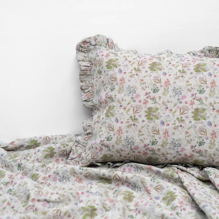 Linen Tales - Wholesale Bedding Pillowcase/Sham - Botany 2 Linen Pillowcase with Frills