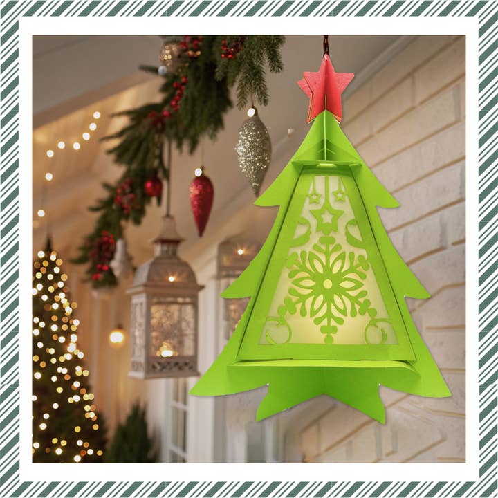 CrafTreat - Wholesale DIY craft kit - Craftreat DIY Paper Lanterns - Christmas Tree4