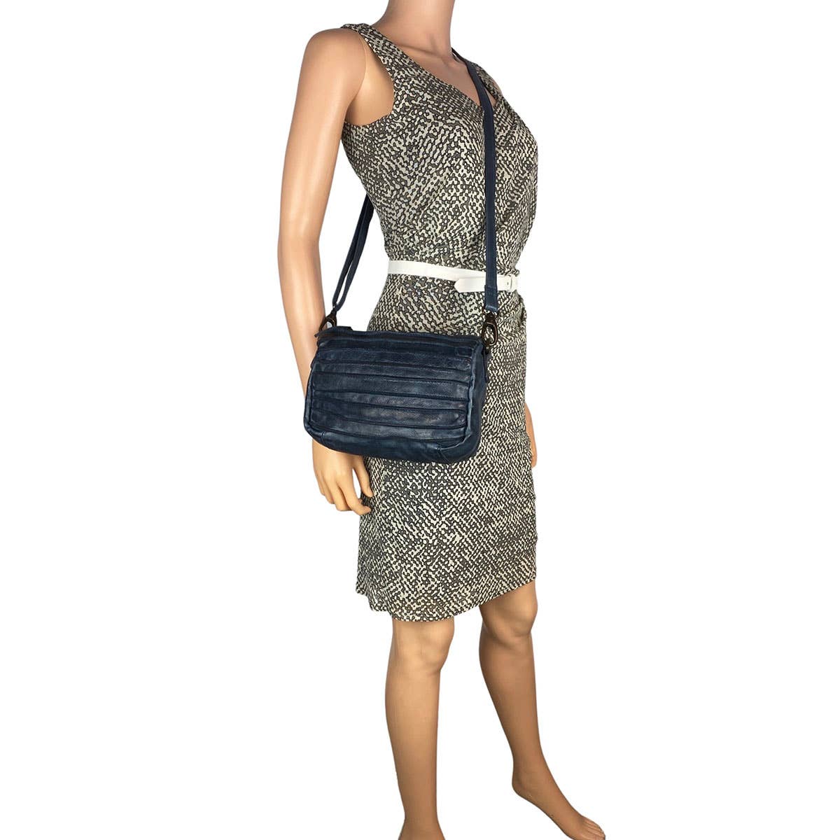 Arrigo - Wholesale Crossbody Bag - Women's - Arrigo Ladies Crossbody Shoulder Bag Washed Leather14