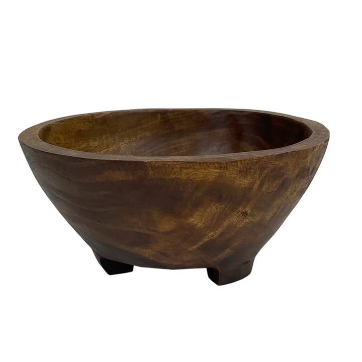 Andaluca - Wholesale Decorative Plate/Dish/Bowl - Mango Wood Footed Bowl2