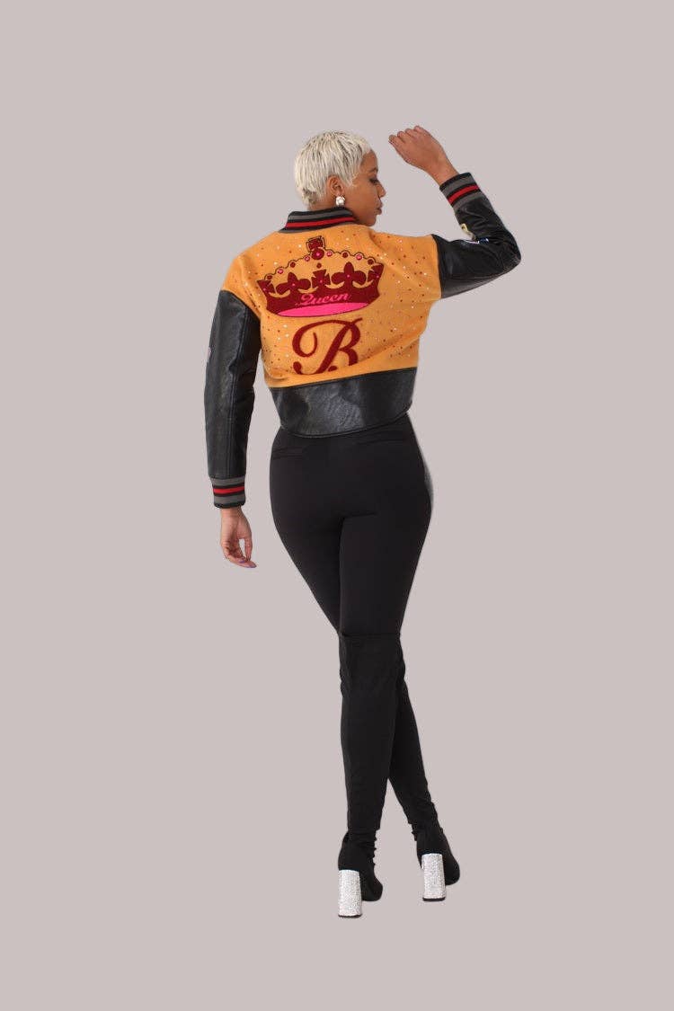 For Her NYC – Engroshandel College-/baseballjakke – Kvinder – Betty Boop Varsity Crop Jakke - 822365