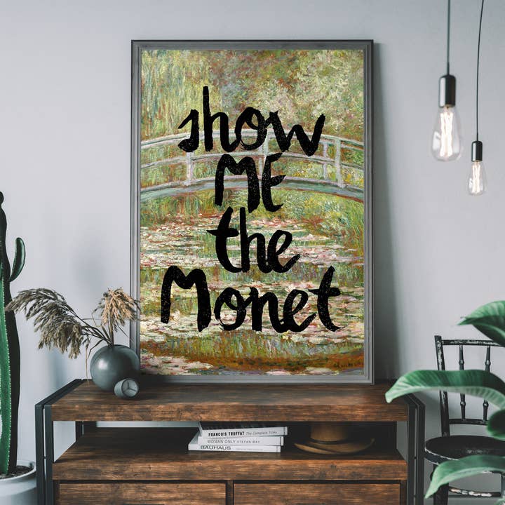 Ink & Drop - Wholesale Art Print - Show Me The Monet Altered Art Print