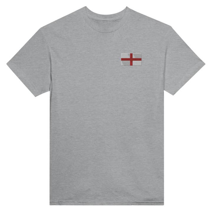 Pixelforma – Großhandel T-Shirt – Unisex – Besticktes T-Shirt mit England-Flagge