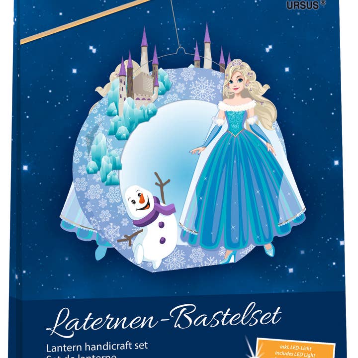 Lantern craft kit (new) “Ice Princess” for wholesale by URSUS® / Buntpapierfabrik Ludwig Bähr GmbH & Co. KG