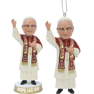 National Bobblehead Hall of Fame and Museum – wholesale Ornament – Pope Leo XIV Mini Bobbleheads2