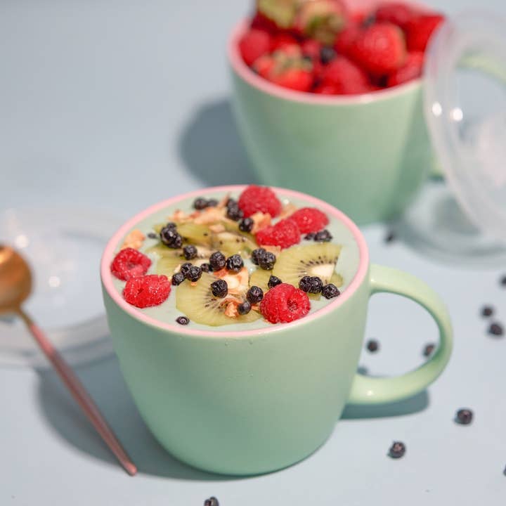 Kook - Wholesale Bowl - Kook Ceramic Soup Mugs with Lids, 25 oz, Set of 2