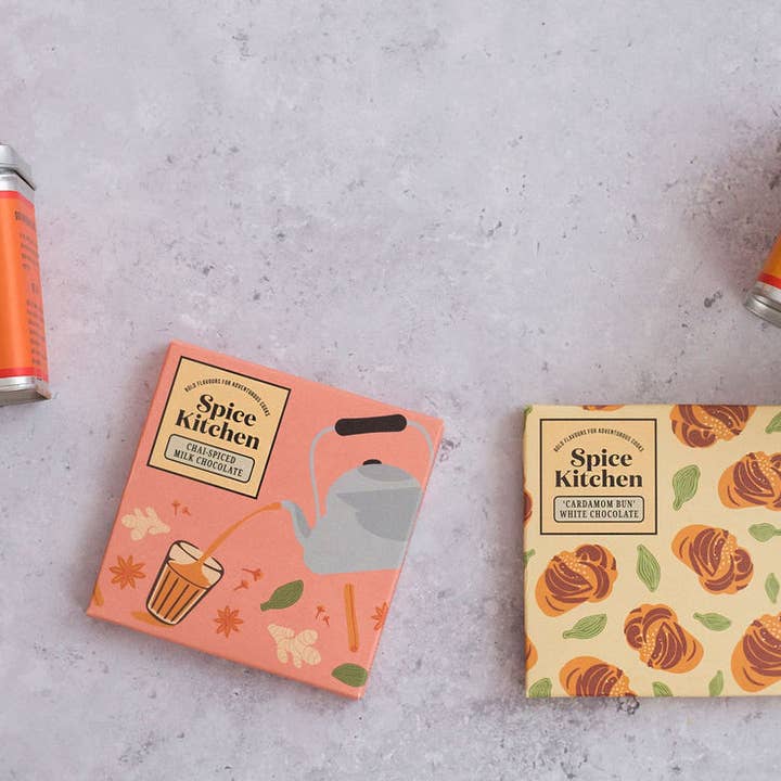 Spice Kitchen – wholesale Chocolate bar – Gingerbread & Honeycomb Milk Chocolate Bar (80g)5