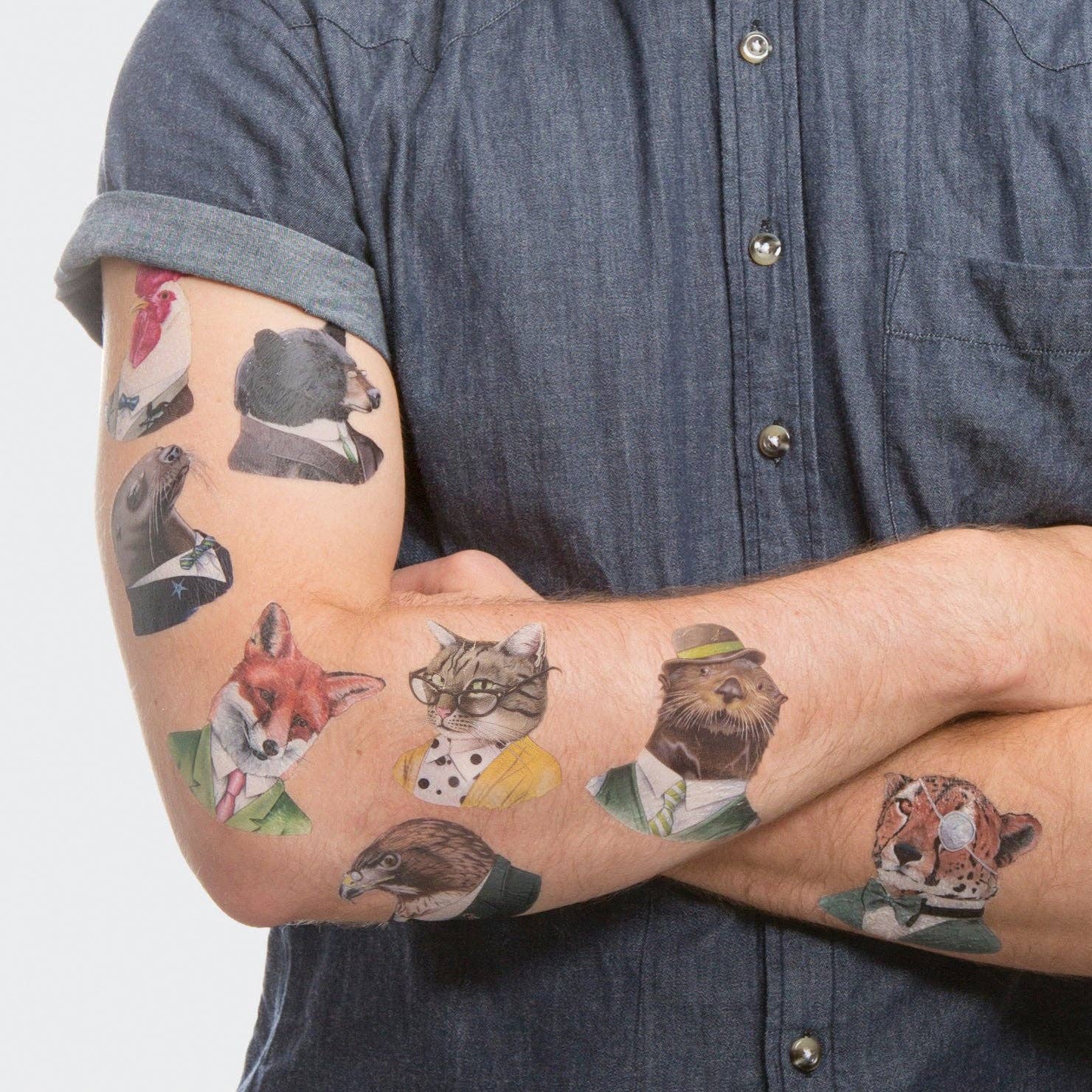 Tattly - Wholesale Temporary Tattoo - Animal Society Tattoo Set2