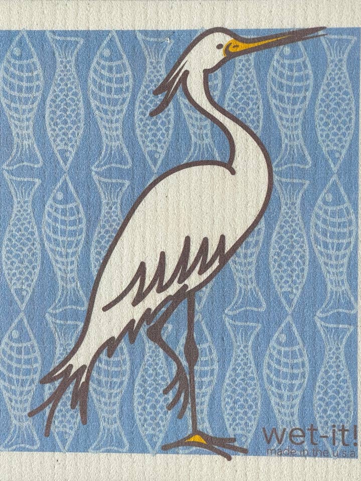 Hungry Heron Swedish Cloth for wholesale by Wet-it!