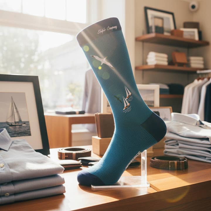 Soxfords - Wholesale Socks - Men's - "Ship's Company" - Sailing Themed Men's Socks1